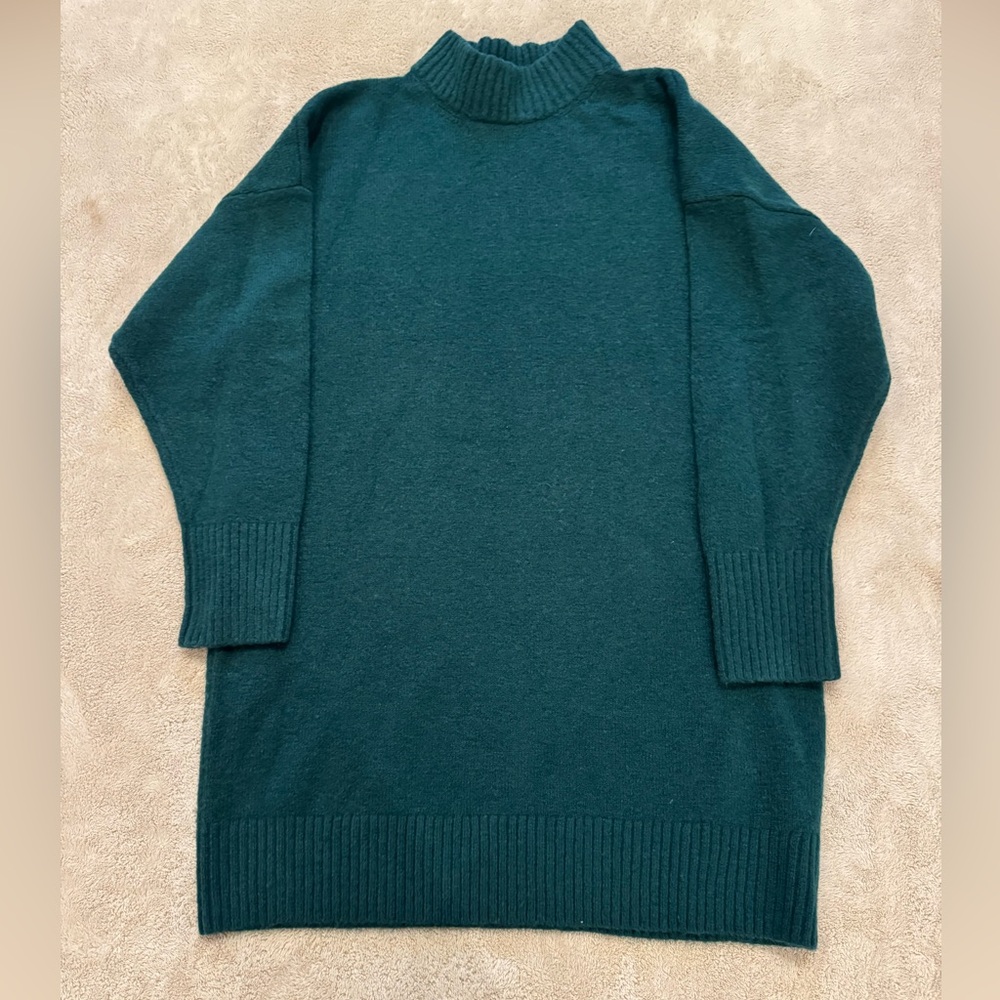 Express Green Knit Sweater Dress XL